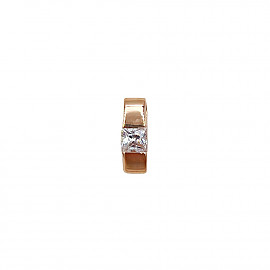 Кулон из золота красного цвета с цирконом 01-200761036