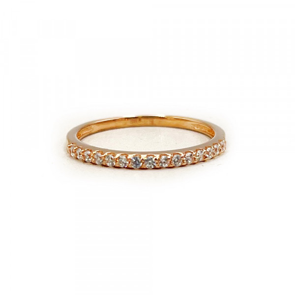 Каблучка з золота з цирконом