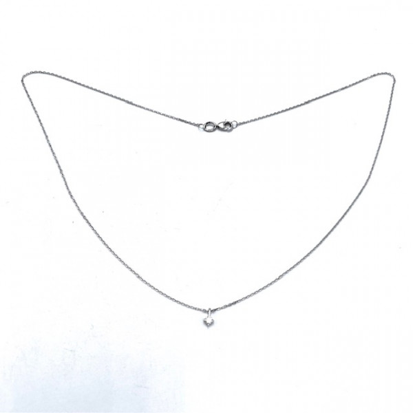 Золотий ланцюг білого кольору з жовтим діамантом