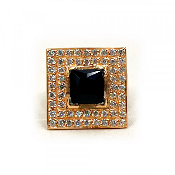 Золота каблучка з цирконом