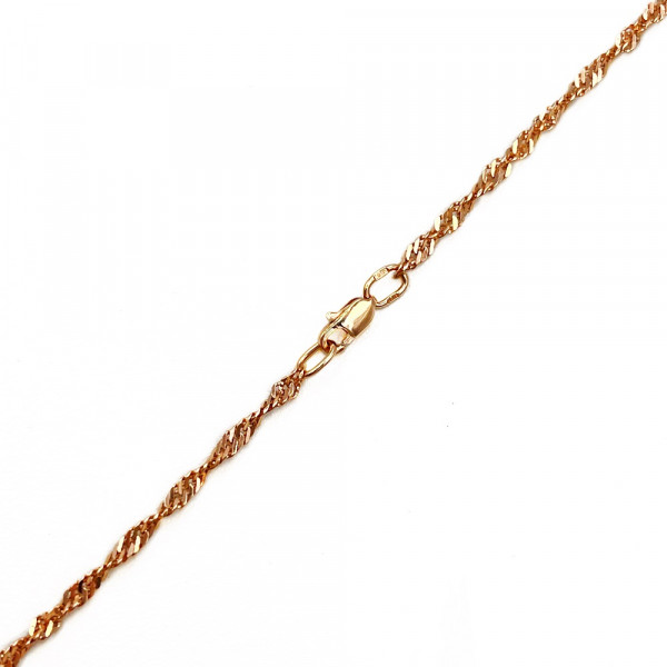 Цепочка из золота в красном цвете