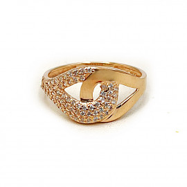 Кольцо из золота с цирконом 01-200748237