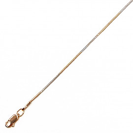 Золотий ланцюг у червоному з білим кольорі 01-200809037