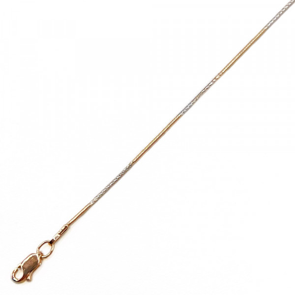 Золотий ланцюг у червоному з білим кольорі