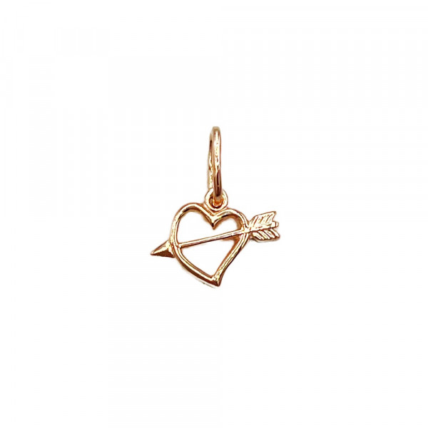 Золотой кулон «Сердце»