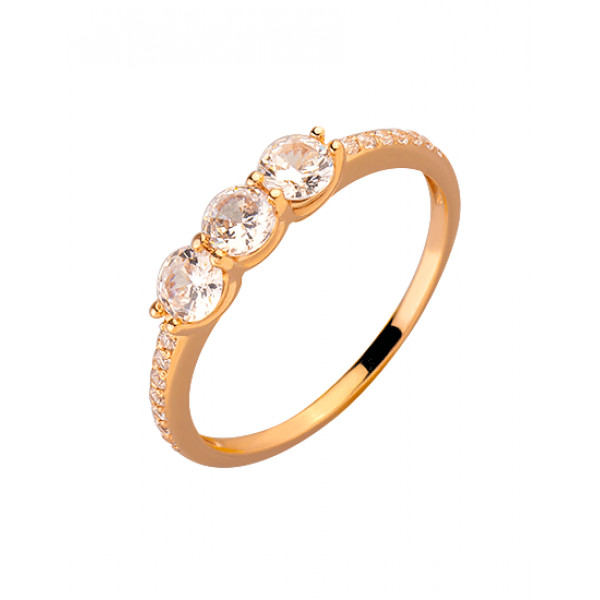 Золотое кольцо с цирконом