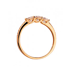 Золотое кольцо с цирконом