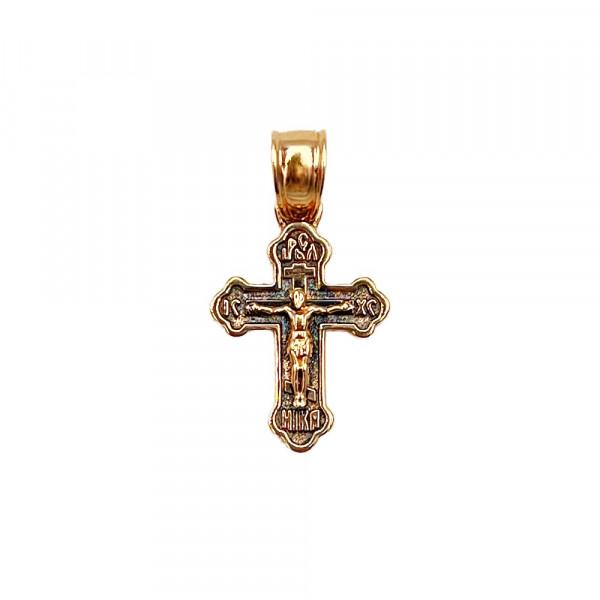 Крестик из красного золота