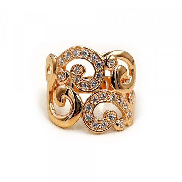 Кольцо из золота с цирконом