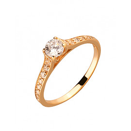 Кольцо из золота с цирконом 01-200120239