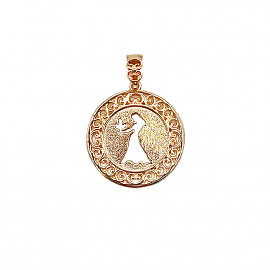 Кулон з золота червоного кольору «Дівчина» 01-200782239