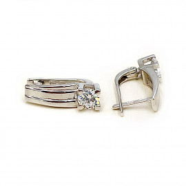 Сережки з золота з цирконом 01-200794339