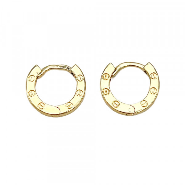 Серьги из золота в желтом цвете