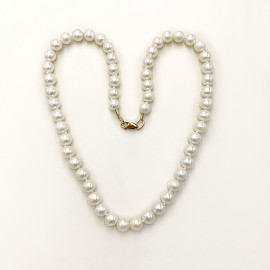 Браслет з червоного золота з перлиною 01-200804840