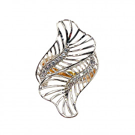 Кольцо из золота с цирконом 01-200809340