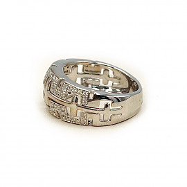 Кольцо из золота с желтыми бриллиантами