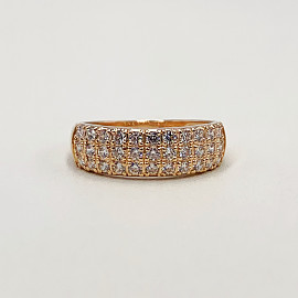 Золотое кольцо с цирконом 01-200017441