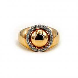 Каблучка з золота з цирконом 01-200160741