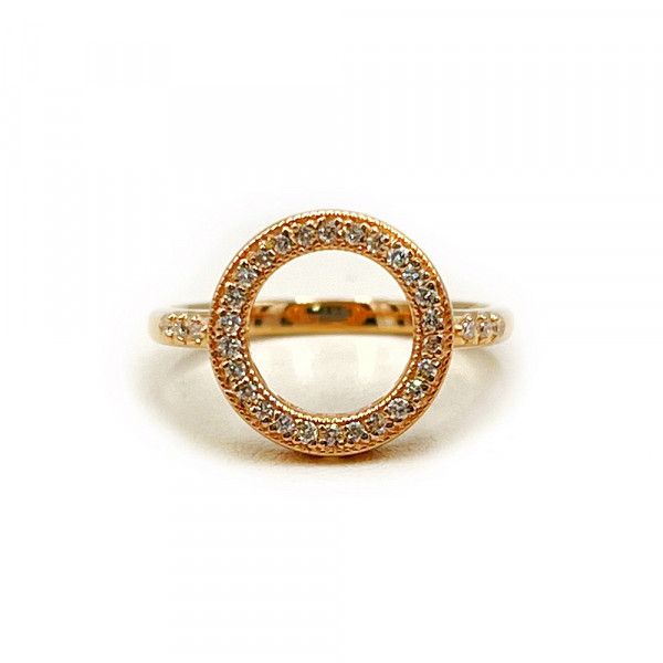 Золотое кольцо с цирконом