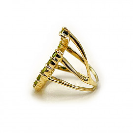 Золотое кольцо с цирконом