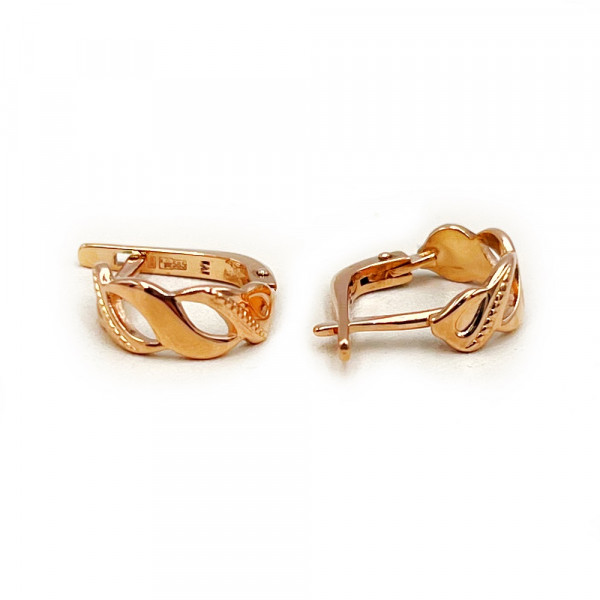 Серьги из золота красного цвета