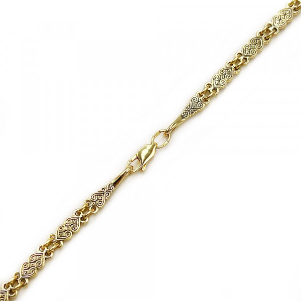 Ланцюг з золота у жовтому кольорі