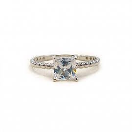 Каблучка з золота з цирконом 01-200883442