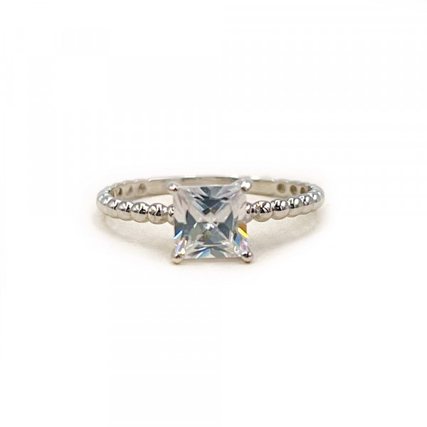 Каблучка з золота з цирконом