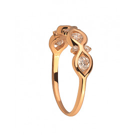 Золотое кольцо с цирконом