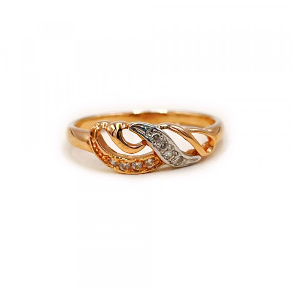 Кольцо из золота с цирконом