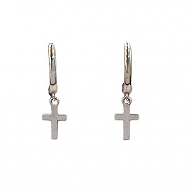 Сережки з золота у білому кольорі 01-200174743