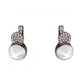 Серьги из золота с цирконом 01-200191443