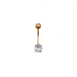Золотий пірсинг з цирконом 01-200196543