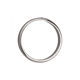 Обручальное кольцо из золота белого цвета с белым бриллиантом