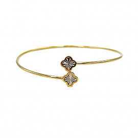 Браслет з золота жовтого з білим кольору 01-200914343