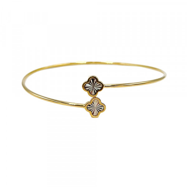 Браслет з золота жовтого з білим кольору