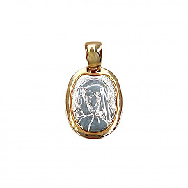 Ладанка из красного с белым золота 01-200343344