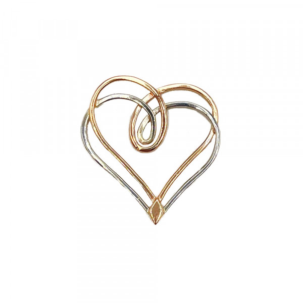 Золотий кулон «Серця»