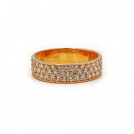 Кольцо из золота с цирконом 01-200252945