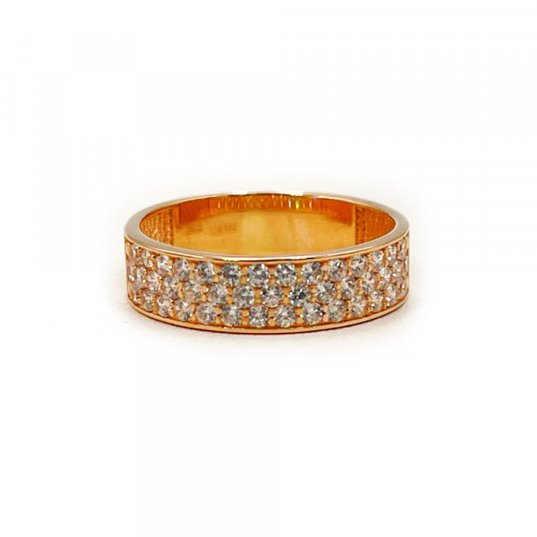 Кольцо из золота с цирконом