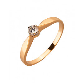 Кольцо из золота с цирконом 01-200120246