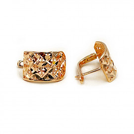 Золоті сережки червоного кольору 01-200856946