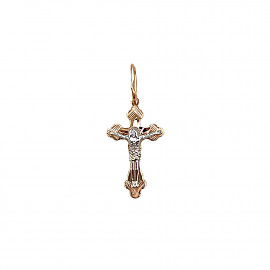 Крестик из красного золота 01-200902546