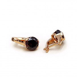 Сережки з золота з цирконом 01-200934346