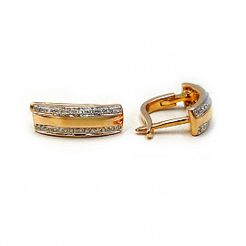 Серьги из золота с желтыми бриллиантами 01-200994546