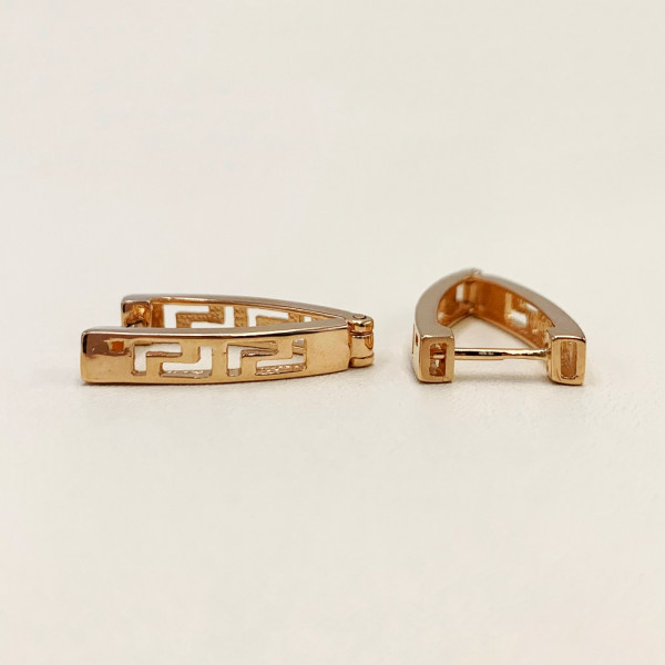 Серьги из красного золота
