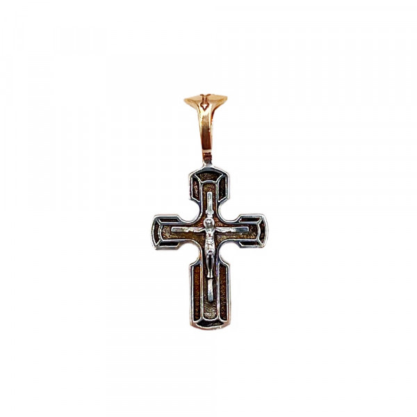 Крестик из красного золота