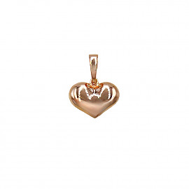 Кулон из золота в белом цвете «Сердце» 01-200902547