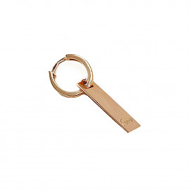 Сережки з золота у червоному кольорі