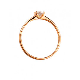 Кольцо из золота с цирконом